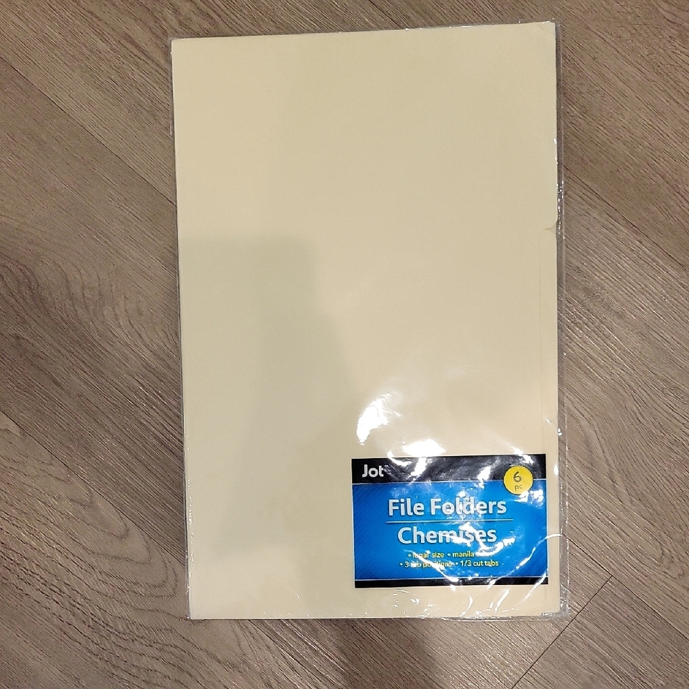 Jot Cream File Folders